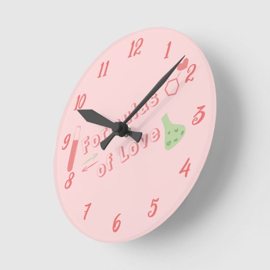 Formules van de liefde wandklok (Hoek)