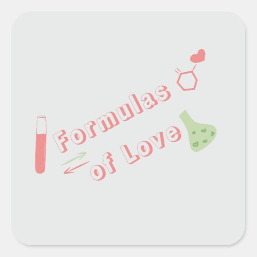 Formules van Liefde Sticker (Voorkant)