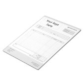 Formulier Business Quotting, Factuur of Verkoopont Notitieblok (Schuin)