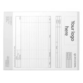 Formulier Business Quotting, Factuur of Verkoopont Notitieblok (Voorkant)