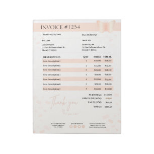 Formulier Business Quotting, Factuur, Verkoopontva Notitieblok