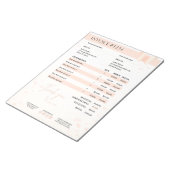 Formulier Business Quotting, Factuur, Verkoopontva Notitieblok (Schuin)