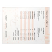 Formulier Business Quotting, Factuur, Verkoopontva Notitieblok (Voorkant)