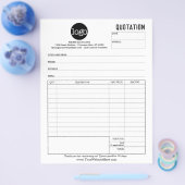 Formulier Business Quotting - Flexible Type Areas Flyer (Enkel)