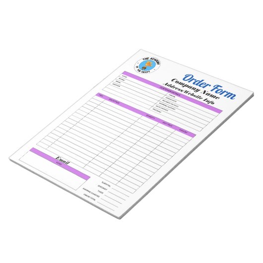 Formulier Productieorder Notitieblok (Schuin)