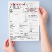 Formulier voor bakkerijbedekking flyer (Hand)