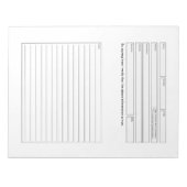 Formulier voor clientconsultatie notitieblok (Voorkant)