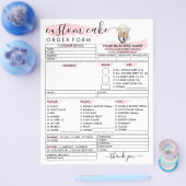 Formulier voor de illustratie van bakkerij flyer (Enkel)