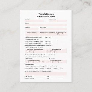 Formulier voor de raadpleging van het witboek visitekaartje