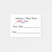 Formulier voor doorgeven aan leraar Post Note (Voorkant)