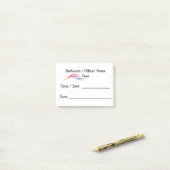 Formulier voor doorgeven aan leraar Post Note (Op bureau)