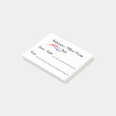 Formulier voor doorgeven aan leraar Post Note (Schuin)