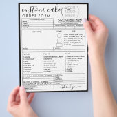 Formulier voor eenvoudig Lijst bakkerij Flyer (Hand)