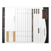 Formulier voor het aanvragen van bestellingen notitieblok (Voorkant)