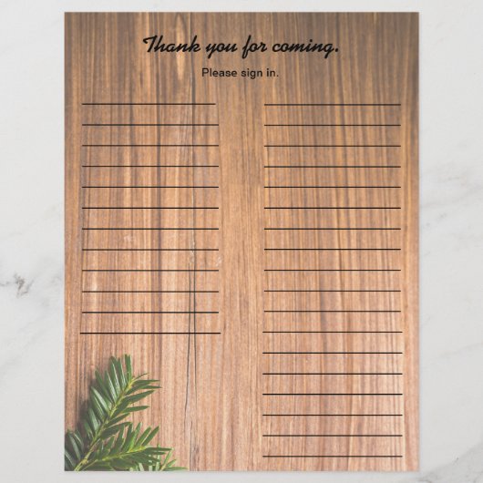 Formulier voor inloggen van feestpartij flyer (Voorkant)