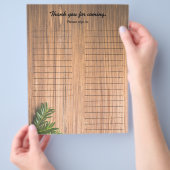 Formulier voor inloggen van feestpartij flyer (Hand)