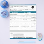 Formulier voor klanttevredenheidsonderzoek op maat flyer (Enkel)