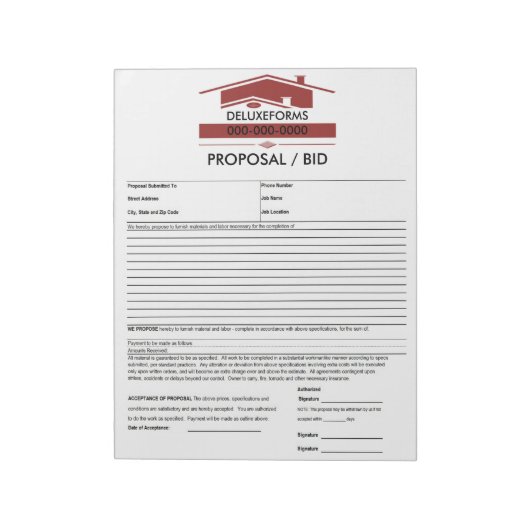 Formulier voor rood voorstel notitieblok (Linkerzijde)