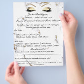 Formulier voor toestemming gezichtsbehandeling mar flyer (Hand)