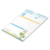 Formulier voor Tropische themabestelling of factuu Notitieblok (Schuin)