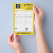 Formulier - Zakelijke offerte of factuur Flyer (Hand)