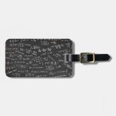 Formulieren en nummers voor wiskunde bagagelabel (Voorkant horizontaal)