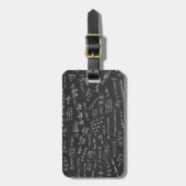 Formulieren en nummers voor wiskunde bagagelabel (Voorkant verticaal)