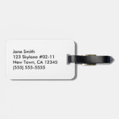 Formulieren en nummers voor wiskunde bagagelabel (Achterkant horizontaal)