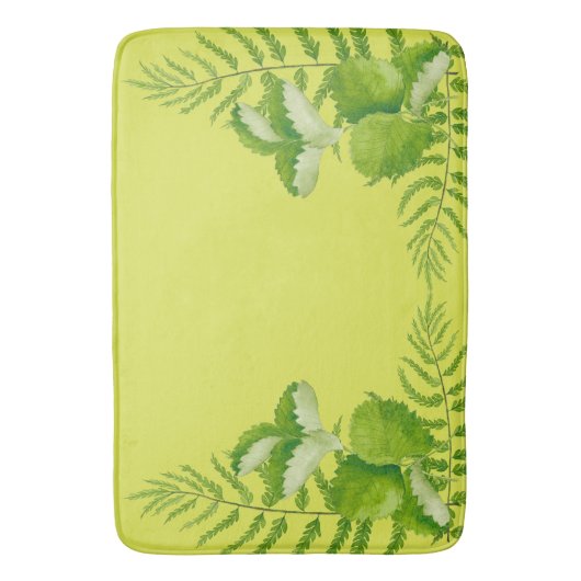 Formulieren groen op een Bath Mat (Voorkant Verticaal)