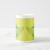 Formulieren groen op een Bone China-Mok Porselein Kop (Voorkant)