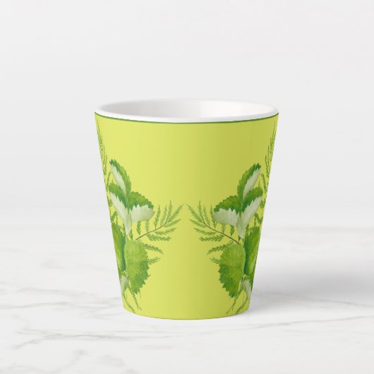 Formulieren groen op een kleine latte Mok (Voorkant)