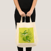 Formulieren in groen op een Canvas tas (Voorkant (product))