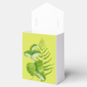 Formulieren in groen op een versnellingsbak bedankdoosjes (Geopend)