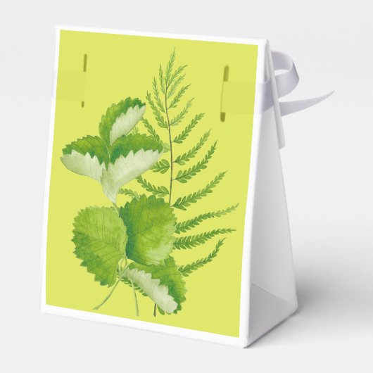 Formulieren in groen op een versnellingsbak bedankdoosjes (Achterkant)