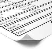 Formulieren Maandelijks budget. Volg uw maandelijk Poster (Hoek)