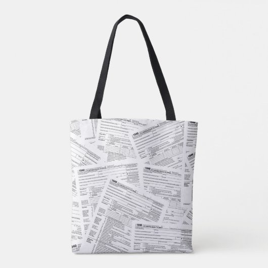 Formulieren van de interne inkomstenbelasting tote bag (Achterkant)