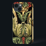 Fornamental Floral Design with Black Borders iPhone 13 Hoesje<br><div class="desc">Een sierschilderij met een aantrekkelijk floreel ontwerp,  ingesloten door zwarte randen. De groene en rode kleuren springen van de druk bedankt aan de zwarte achtergrond. Hoe geweldig zou dit er op je muur uitzien? Koop het en ontdek het.</div>