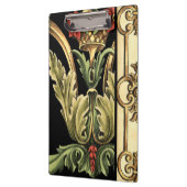 Fornamental Floral Design with Black Borders Klembord (Links)