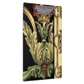 Fornamental Floral Design with Black Borders Klembord (Rechts)