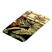 Fornamental Floral Design with Black Borders Magneet (Linkerzijde)