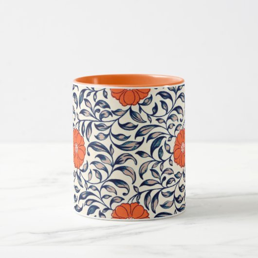 Fornamental Floral Pattern Mok (Midden)