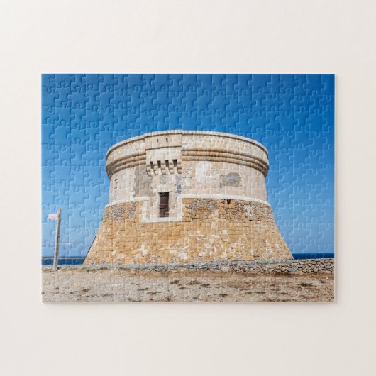 Fornells defensietoren op Menorca - Spanje Legpuzzel (Horizontaal)