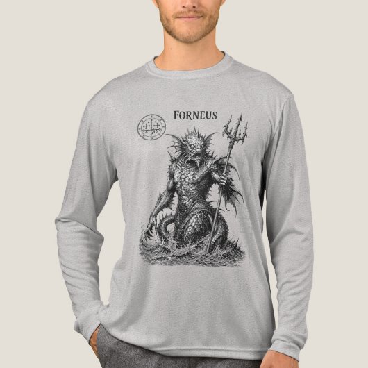 Forneus Opkomende Heer van het Afgrondgetijde Tri-Blend Shirt (Voorkant volledig)