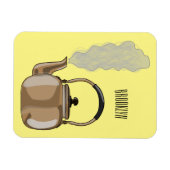 Fornuis of kookplaat ketel cartoon illustratie  magneet (Horizontaal)