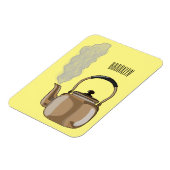 Fornuis of kookplaat ketel cartoon illustratie  magneet (Linkerzijde)