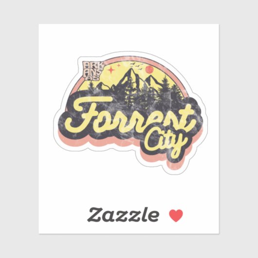 Forrest City, Arkansas Sticker (Vel)