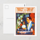 Forrest & Co. Magician Advertentie Briefkaart (Voorkant / Achterkant)