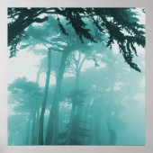 Forrest Fog photo painting Poster (Voorkant)