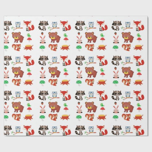 Forrest Friends Cadeaupapier (Vlak)