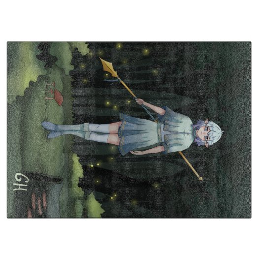 Forrest Girl Anime, gameart Snijplank (Voorkant)